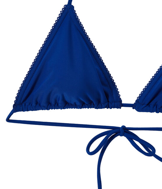 Costume da bagno 2 pezzi tinta unita blu PERSE