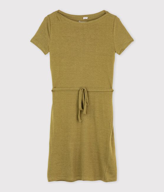 Abito donna in lino marrone AMARANTHA