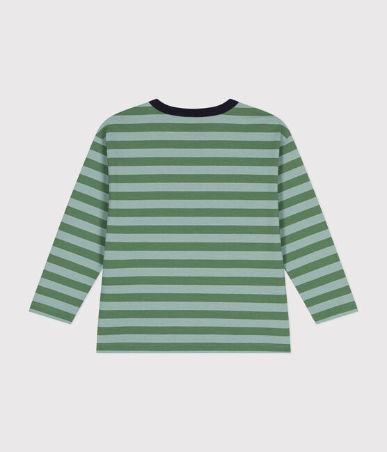 T-shirt a maniche lunghe in jersey sottile bambino verde PALMERAIE/ PAUL
