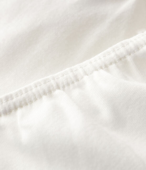 Confezione da 2 culotte bambina bianche in cotone biologico variante 1