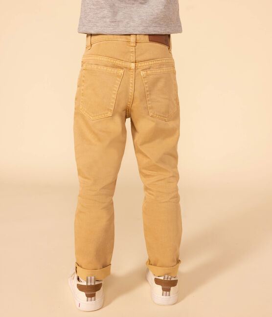 Pantalone in denim bambino beige TOURONE