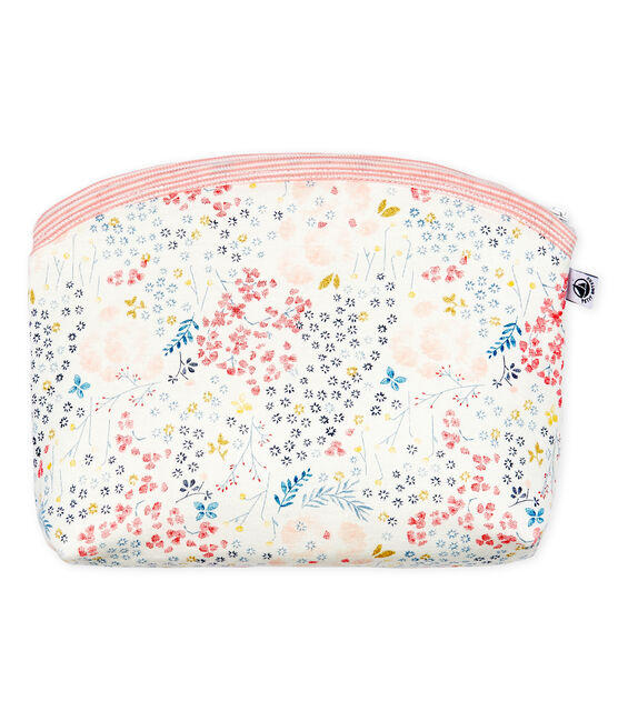 Borsina a costine bianco MARSHMALLOW+MINOIS/rosa MULTICO