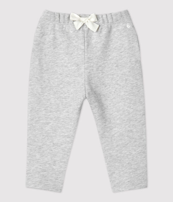 Pantaloni bebè in molleton biologico  grigio BELUGA CHINE