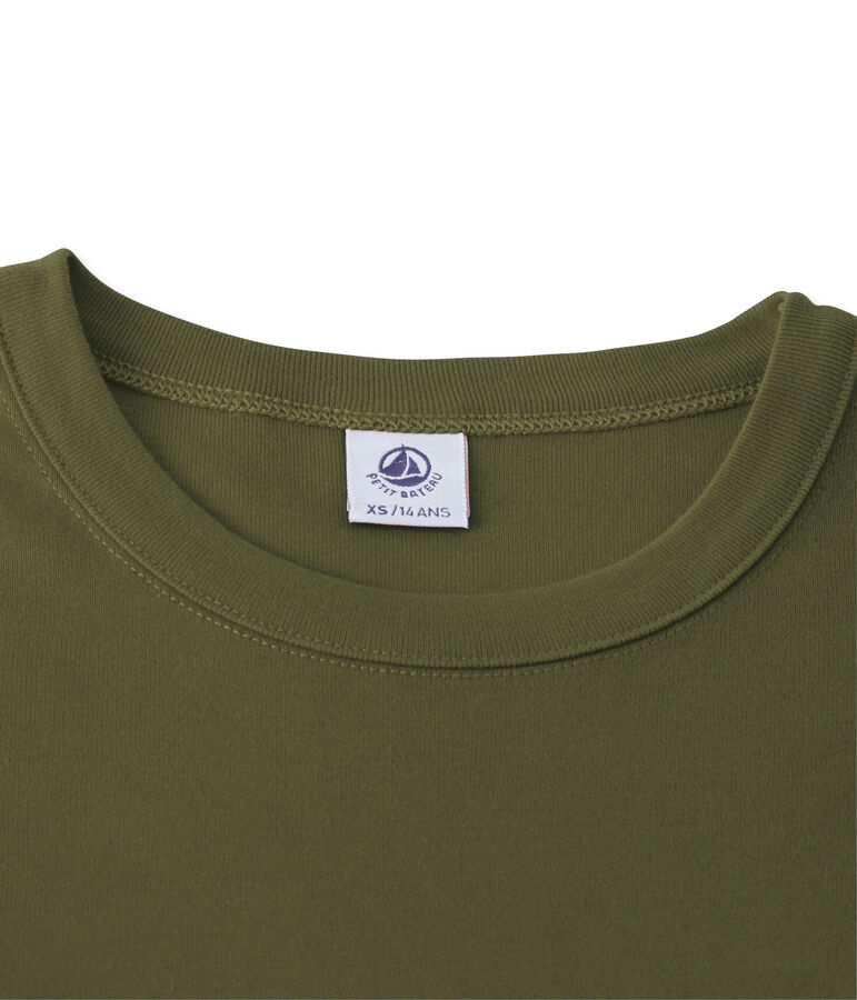 T-shirt donna a maniche lunghe verde