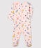 Tutina fantasia animali bebé femmina in molleton rosa FLEUR/bianco MULTICO