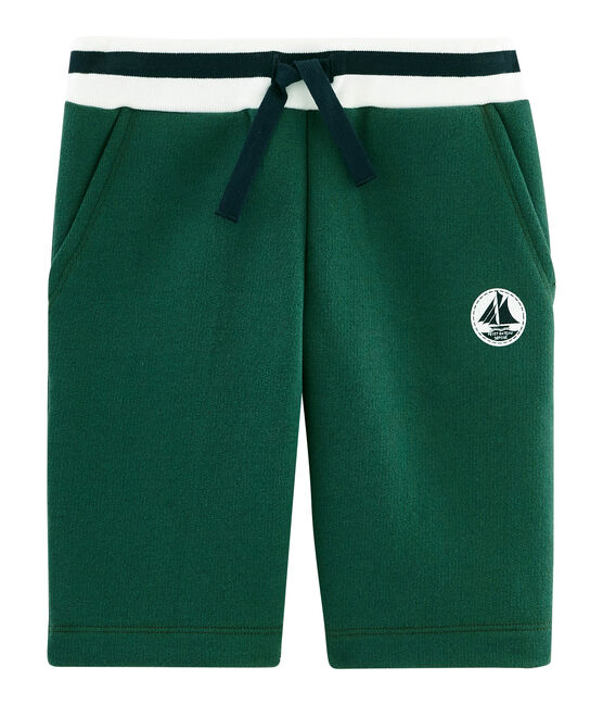 Bermuda in molleton bambino verde SOUSBOIS