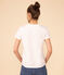 T-shirt LE DROIT girocollo in cotone Donna bianco ECUME