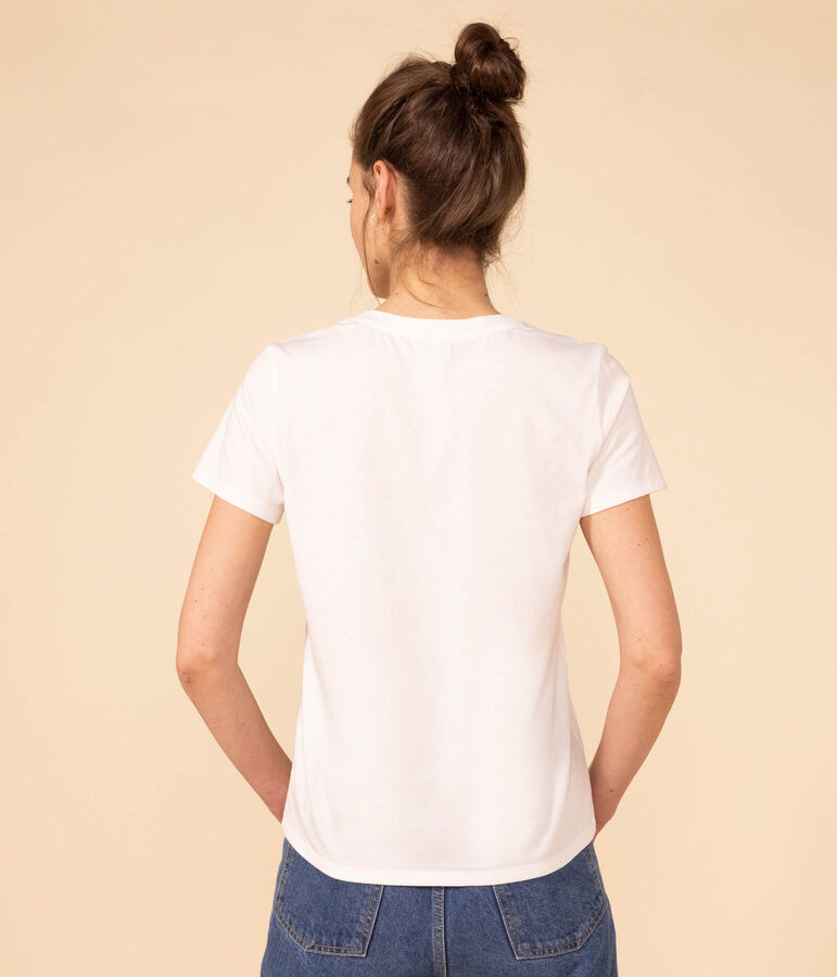 T-shirt LE DROIT girocollo in cotone Donna bianco
