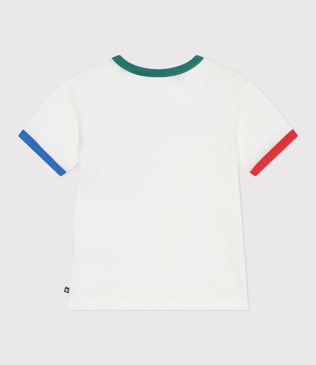 T-shirt a maniche corte in cotone bambina bianco