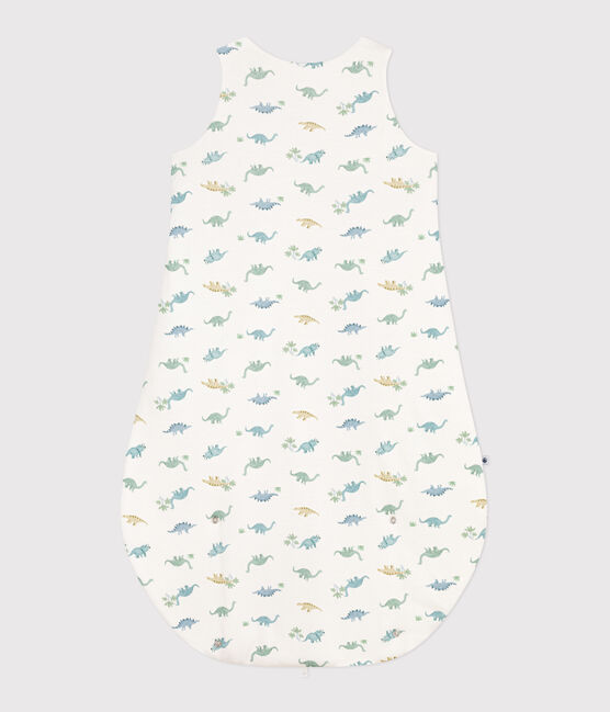 Sacco nanna neonato in cotone con dinosauri TOG 2 bianco MARSHMALLOW/bianco MULTICO
