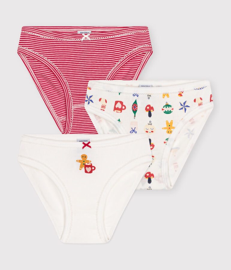 Set di 3 slip di Natale in cotone bambino variante 1