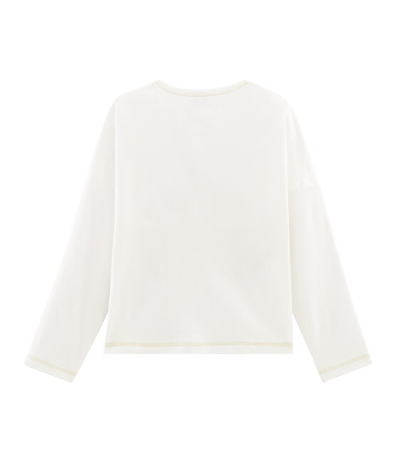 T-shirt serigrafata bambina bianco MARSHMALLOW