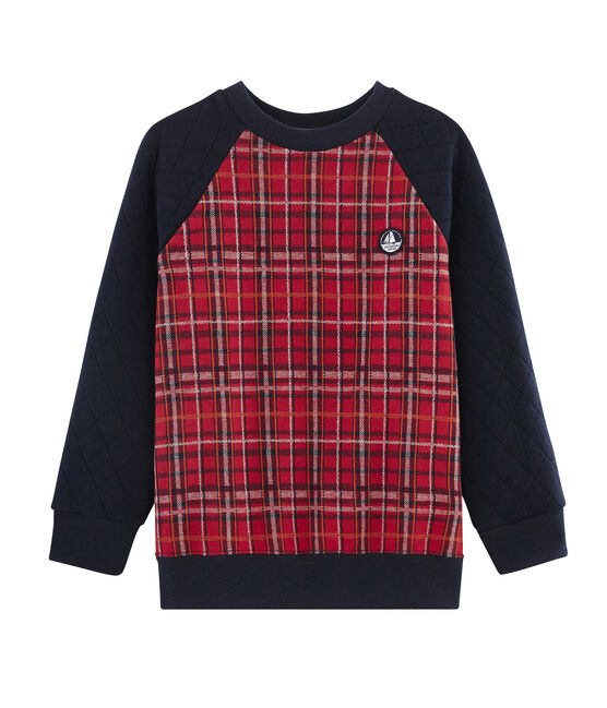 Felpa bambino rosso TERKUIT/blu SMOKING/ BELUGA