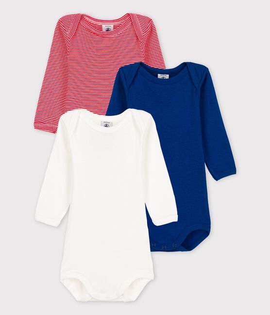 Confezione da 3 body a maniche lunghe in cotone variante 1
