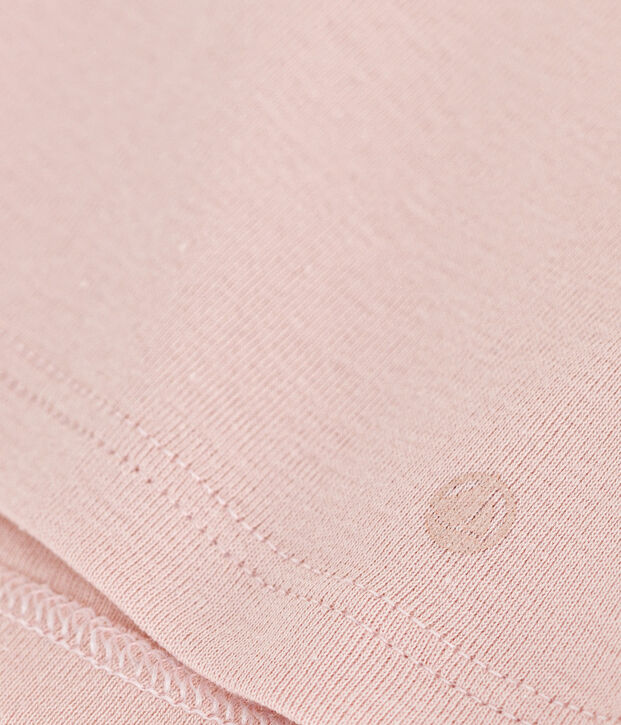 Blusa a maniche lunghe in cotone per beb&egrave; rosa