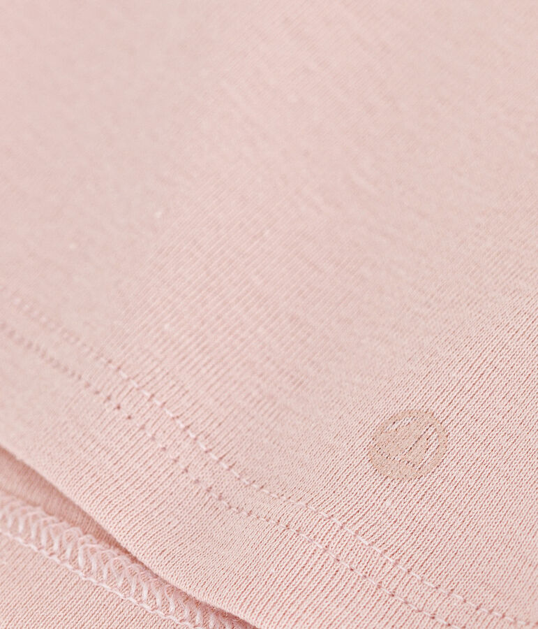 Blusa a maniche lunghe in cotone per beb&egrave; rosa