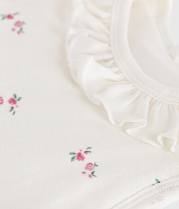 Sacco nanna neonato in cotone con stampa a fiori TOG 1,5 bianco/multicolore