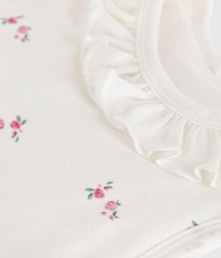 Sacco nanna neonato in cotone con stampa a fiori TOG 1,5 bianco/multicolore