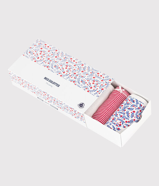 Confezione da 5 slip bambina fantasia Parigi in cotone variante 1