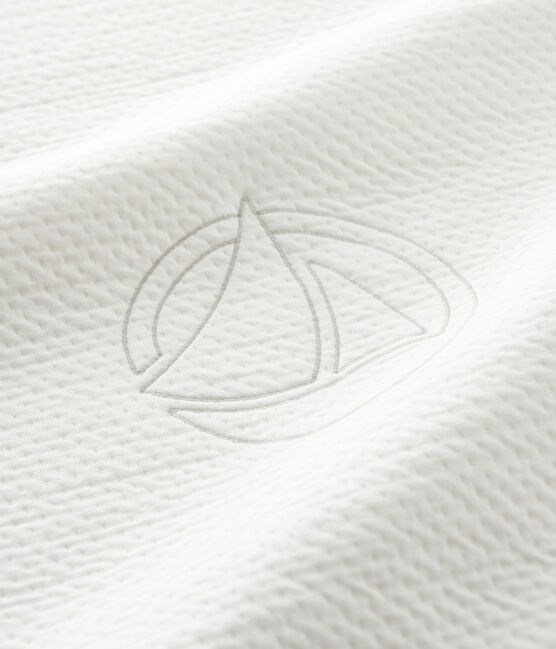 Copertina bebè in tubique di cotone biologico bianco MARSHMALLOW