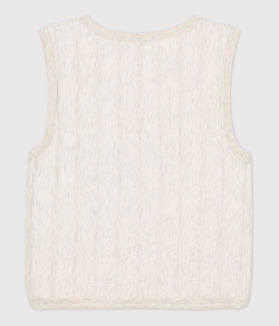 Gilet senza maniche in tubique bambino unisex beige MONTELIMAR CHINE