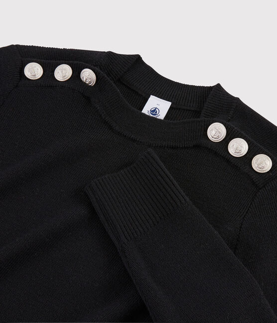 Pull lana Donna nero NOIR