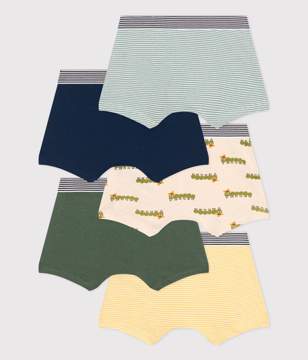 Confezione da 5 boxer millepiedi in cotone bambino multicolore