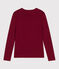 T-shirt L'Iconique a maniche lunghe in cotone donna AMARANTE