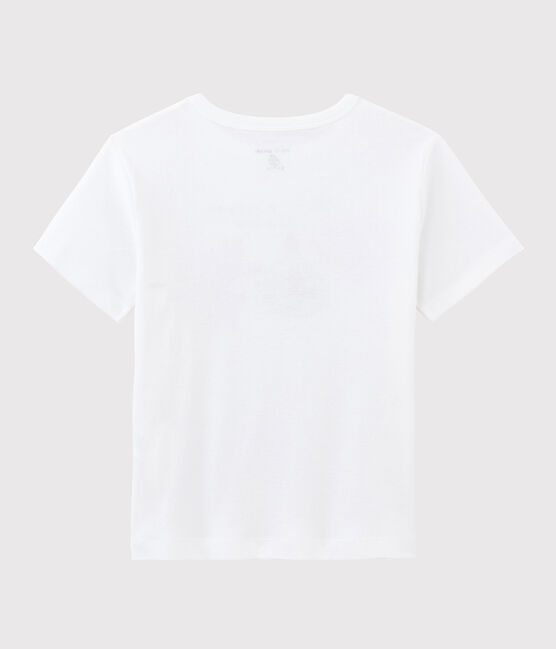 T-shirt Serge Bloch bambino bianco ECUME