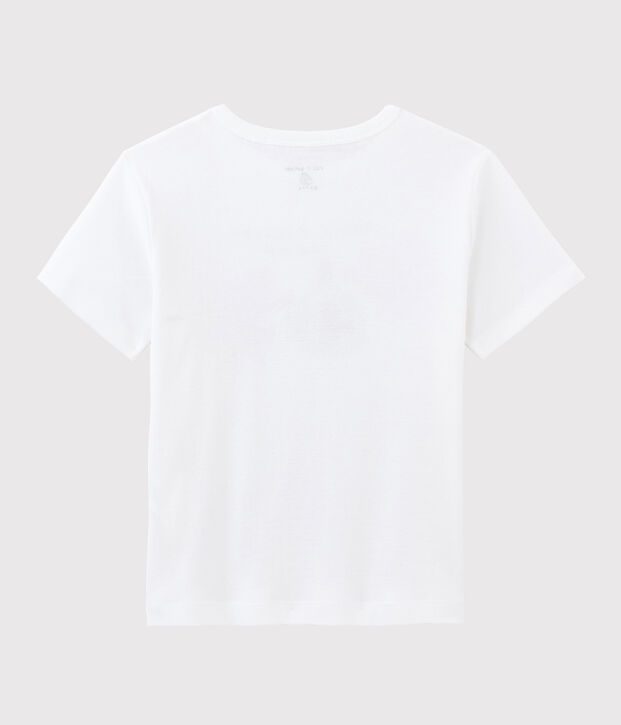 T-shirt Serge Bloch bambino bianco