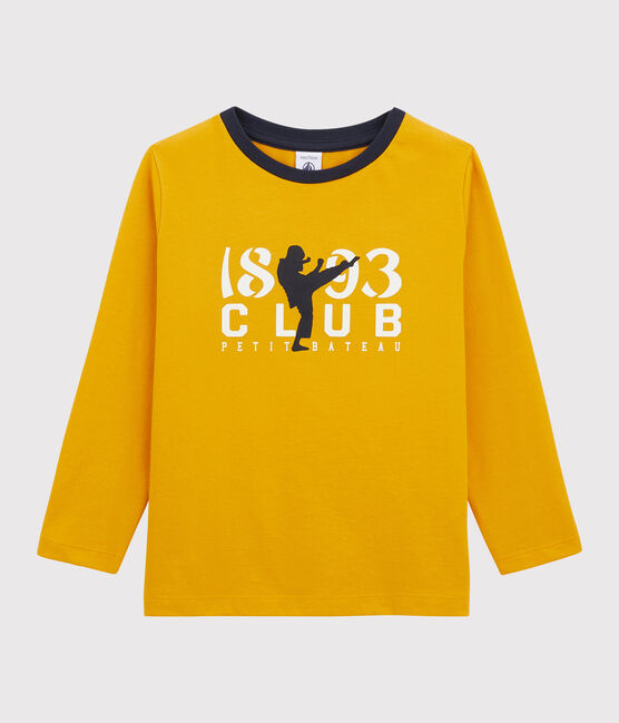T-shirt serigrafata bambino giallo BOUDOR