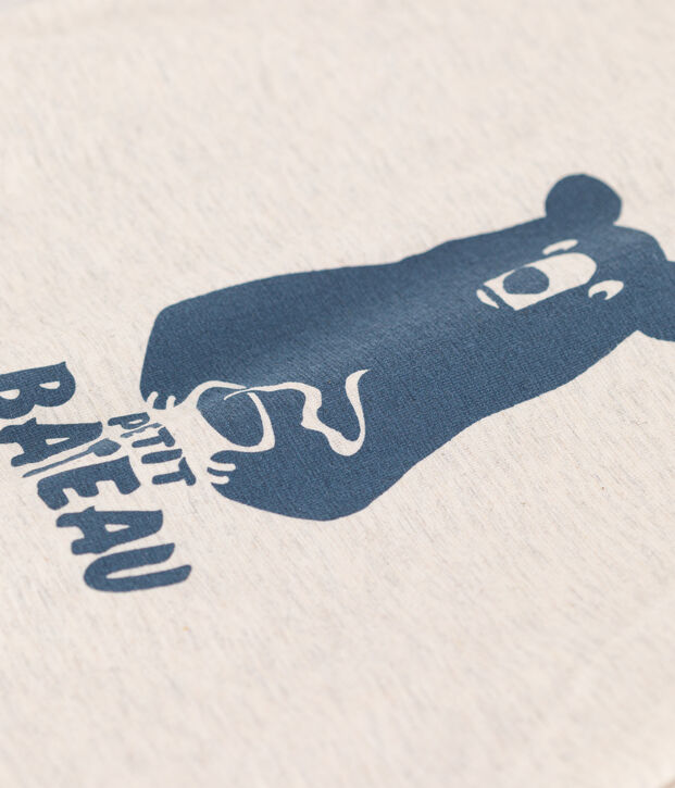 T-shirt a maniche lunghe in jersey per beb&egrave; beige