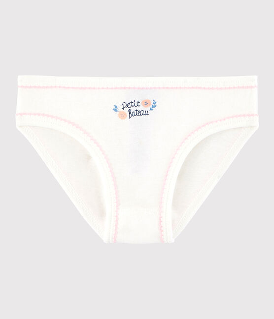 La mutandina in cotone per bambina bianco MARSHMALLOW