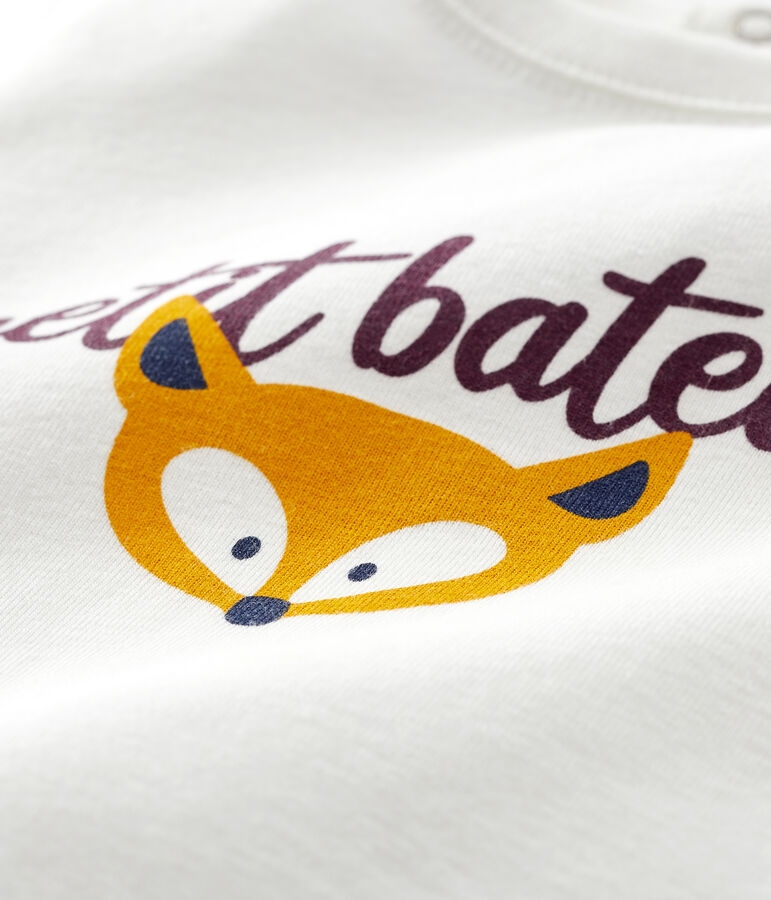 T-shirt beb&egrave; maschio bianco