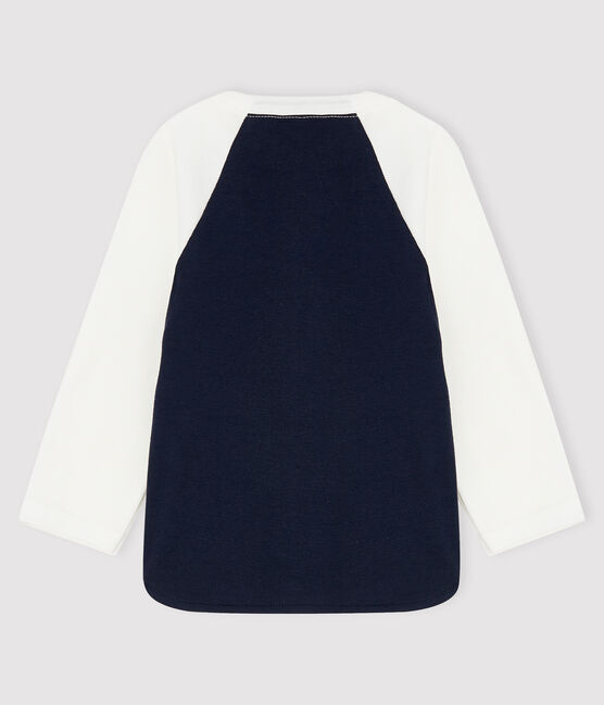 T-shirt bebè maschio blu SMOKING/bianco MARSHMALLOW