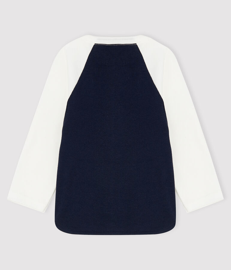 T-shirt beb&egrave; maschio blu SMOKING/bianco MARSHMALLOW