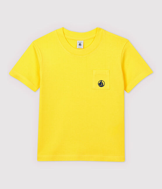 T-shirt maniche corte in jersey bambino giallo RAIPONCE
