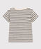 T-shirt rigata in jersey fiammato bambino bianco AVALANCHE/blu SMOKING