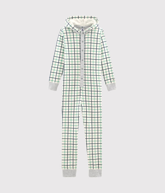 Tutina lunga da bambino a costine bianco MARSHMALLOW/bianco MULTICO