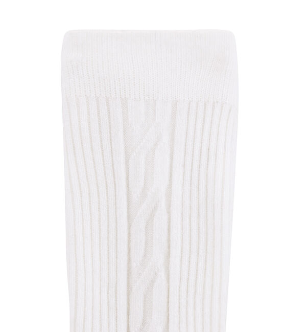 Collant caldo bambina bianco MARSHMALLOW
