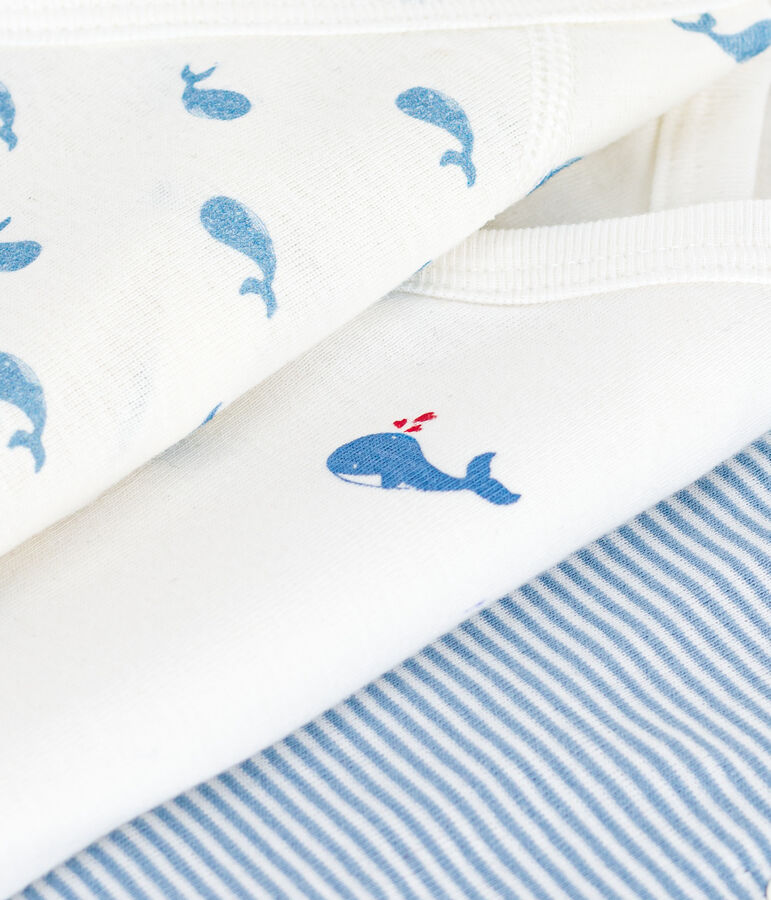 Set di body incrociati a maniche corte in cotone fantasia neonato multicolore