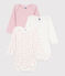 Set di body a maniche lunghe in cotone con stampa a cuori neonato variante 1