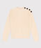Maglione a costa inglese in cotone donna ecru AVALANCHE