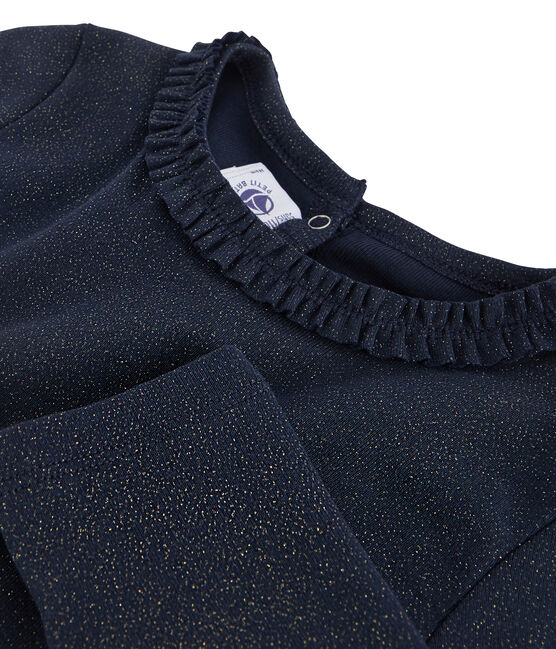 Tee-shirt millerighe a maniche lunghe blu SMOKING/giallo OR