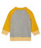Cardigan zippato bebè maschio in tubique grigio SUBWAY/giallo BOUDOR CN
