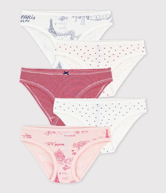 Confezione da 5 slip tela di Jouy Parigi bambina variante 1