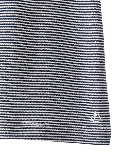 T-shirt bambina rigata blu SMOKING/bianco LAIT