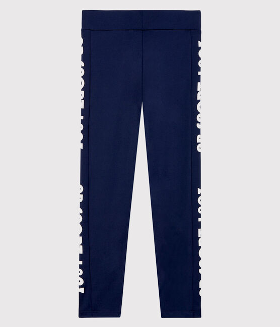 Legging sportivi bambina blu SMOKING