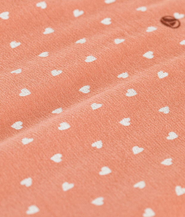 Sacco nanna in velluto TOG 2 rosa/bianco