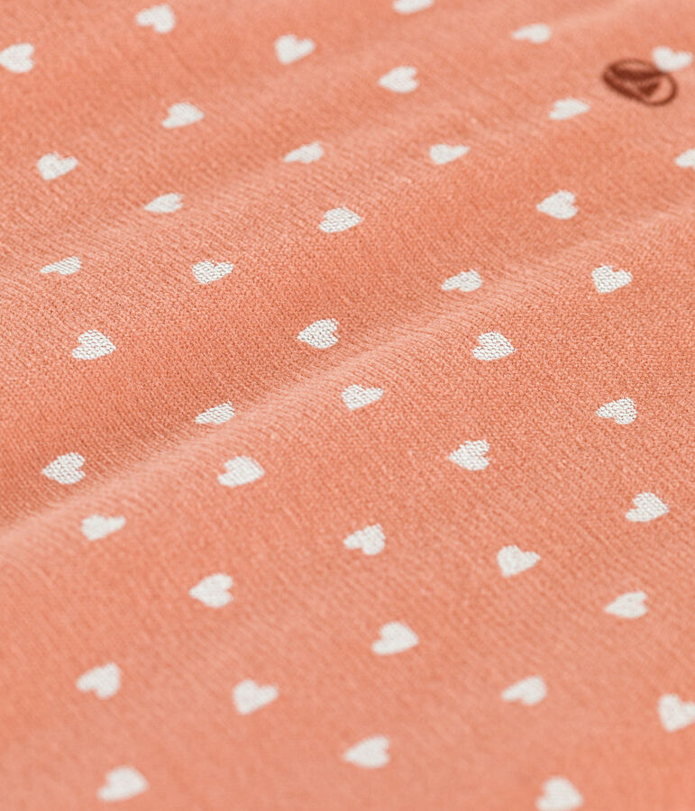 Sacco nanna in velluto TOG 2 rosa/bianco